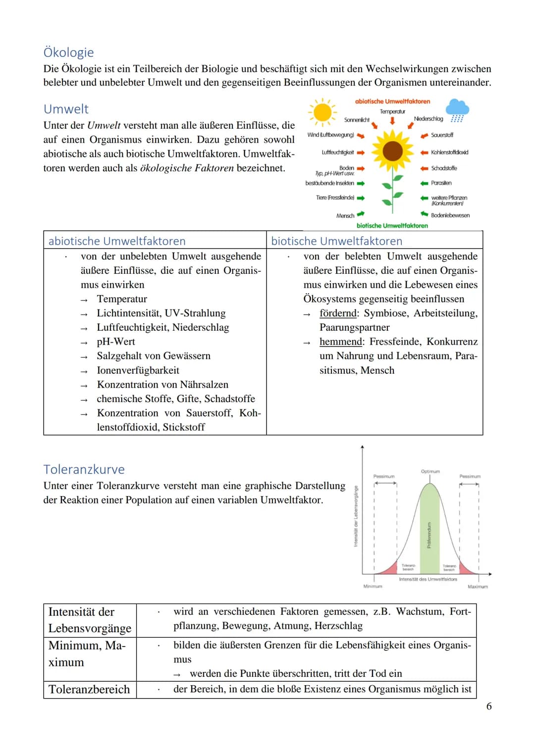 Inhaltsverzeichnis
Ökologie..
Umwelt..
abiotische Umweltfaktoren
biotische Umweltfaktoren...
Toleranzkurve..
Temperatur.
Reaktionsgeschwindi