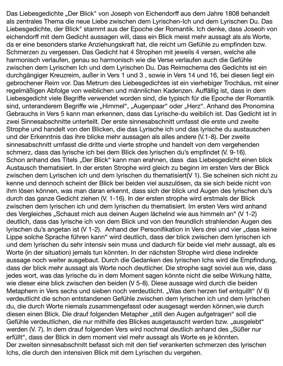Kommunikation über Blich
- Pio Strophe 1 sache
is nachweisen der Hypothese Eight sich durch die
gance analope
Joseph von Eichendorff ,,Der B