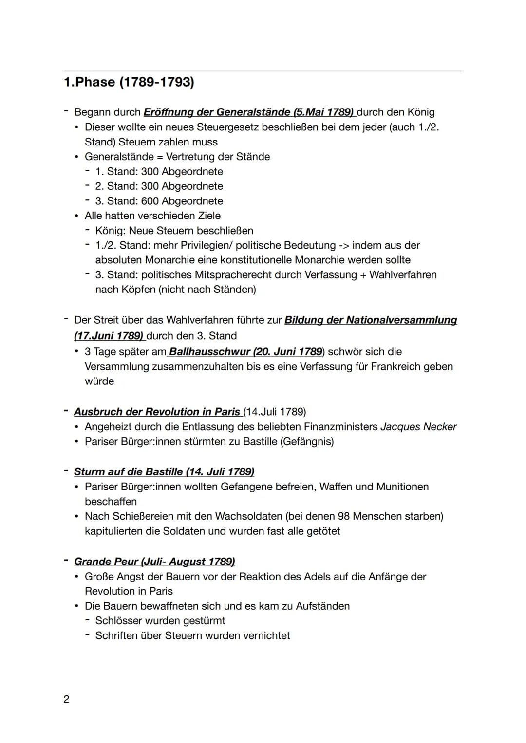 Meria (Knowunity: meria_know)
Französische Revolution 1789
Ursachen
- Finanzkrise (Schulden)
• Von den Einnahmen gingen trotz alle dem 6% in