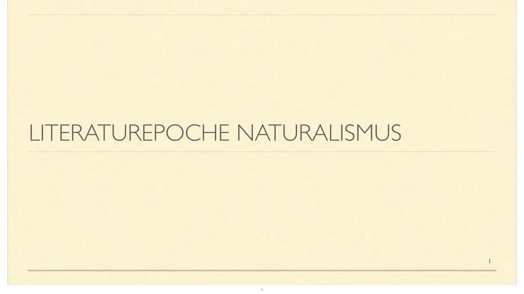 Naturalismus 