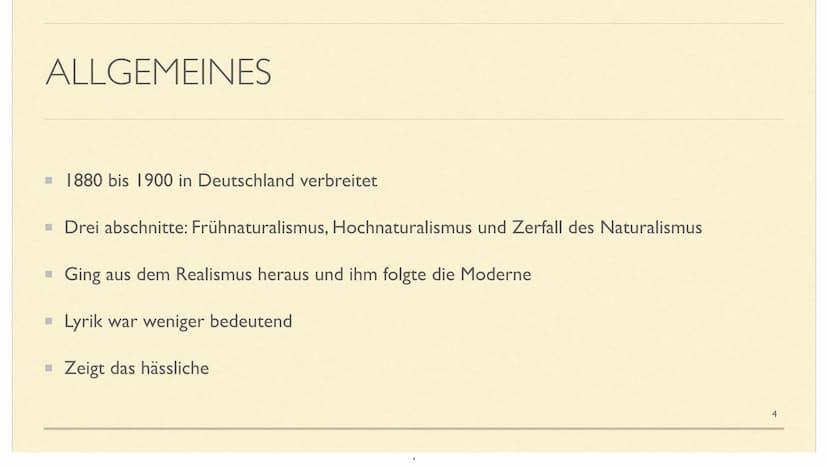 LITERATUREPOCHE NATURALISMUS GLIEDERUNG
■ I.Definition
2. Allgemeines
■ 3.Historischer Kontext
■ 4.Merkmale
▪ 5.Literatur des Naturalismus u