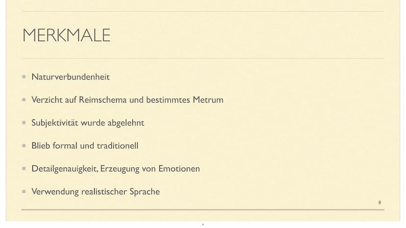 LITERATUREPOCHE NATURALISMUS GLIEDERUNG
■ I.Definition
2. Allgemeines
■ 3.Historischer Kontext
■ 4.Merkmale
▪ 5.Literatur des Naturalismus u