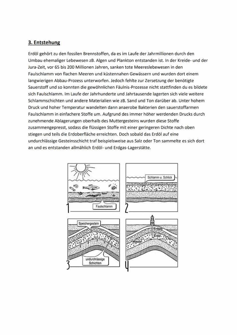 Erdöl - ein kostbarer Rohstoff Inhalt:
1. Zusammensetzung
Gliederung
2. Eigenschaften
3. Entstehung
4. Aufbereitung und Verarbeitung durch f
