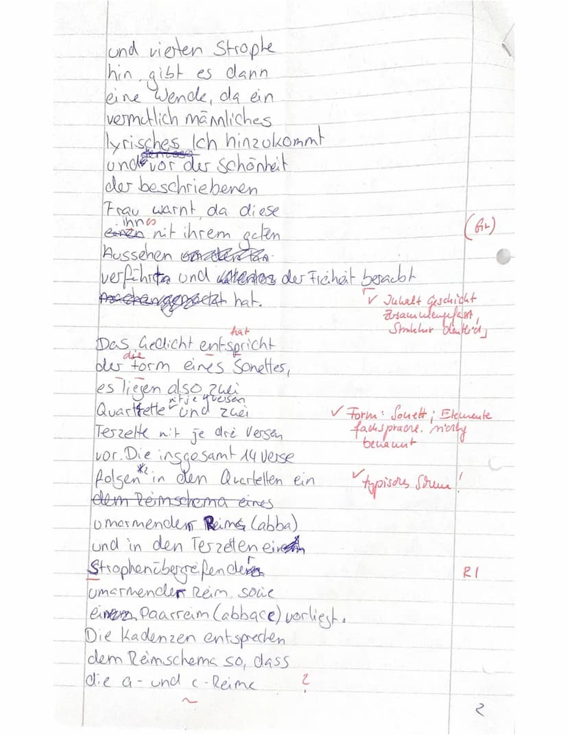 2
Klausur Nr. 3
Thema der UR: Vielfalt lyrischen Sprechens - Liebesauffassungen und
Liebeserfahrungen vom Mittelalter bis zur Gegenwart
Aufg