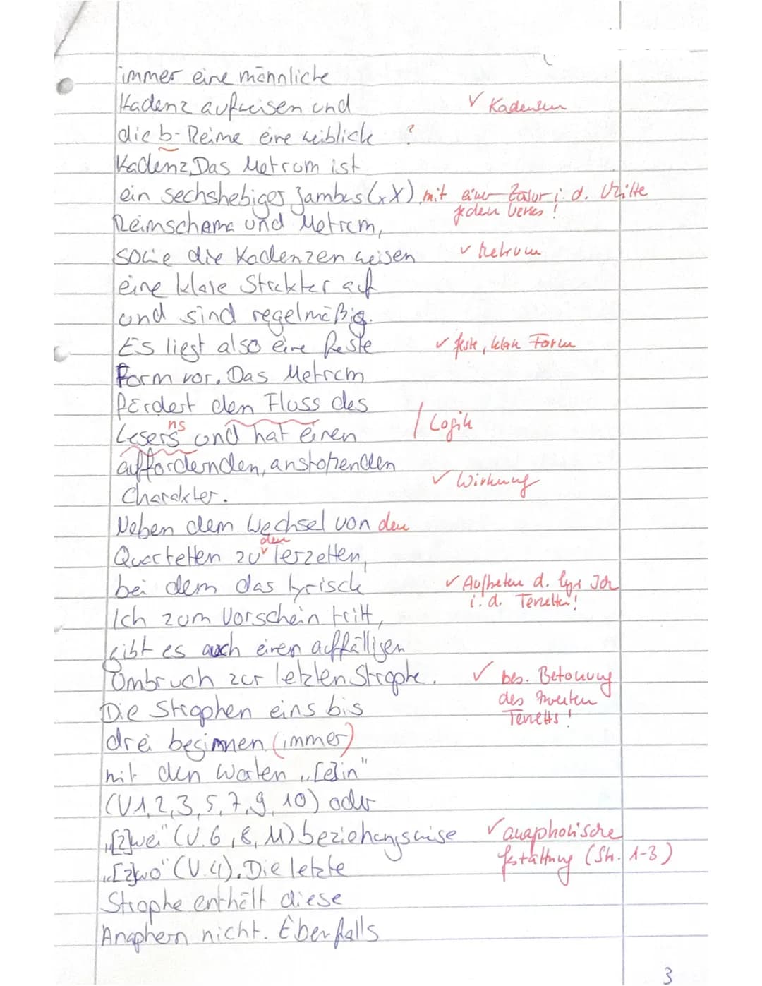 2
Klausur Nr. 3
Thema der UR: Vielfalt lyrischen Sprechens - Liebesauffassungen und
Liebeserfahrungen vom Mittelalter bis zur Gegenwart
Aufg