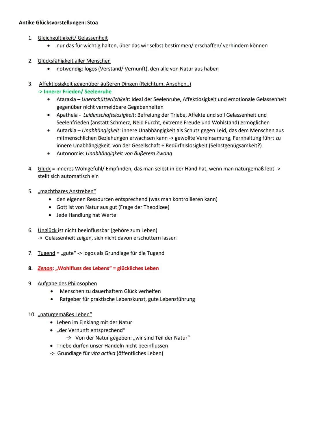 Antike Glücksvorstellungen: Aristoteles
1.) Aufbau der Seele
→ Begründung der Klassifikation des Strebevermögens: Glück bestehe im Handeln, 