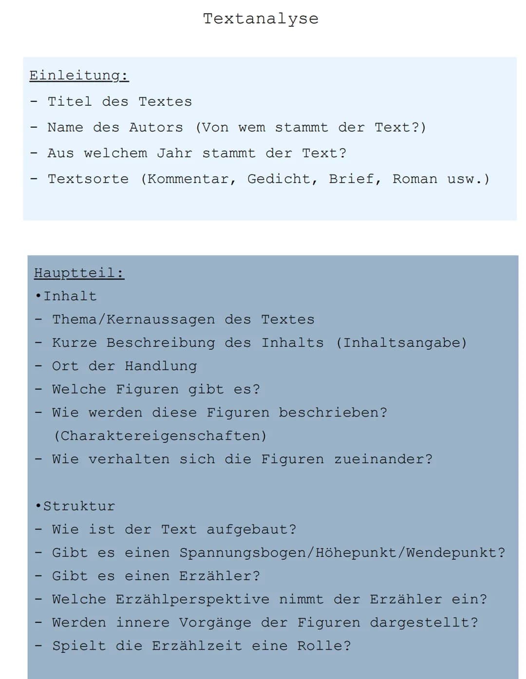 Einleitung:
(Textsorte)
(Textsorte)
geht es um...
- (Textsorte) ..." von ist im Jahr ... erschienen und
veröffentlicht.
-
-
Formulierungshil