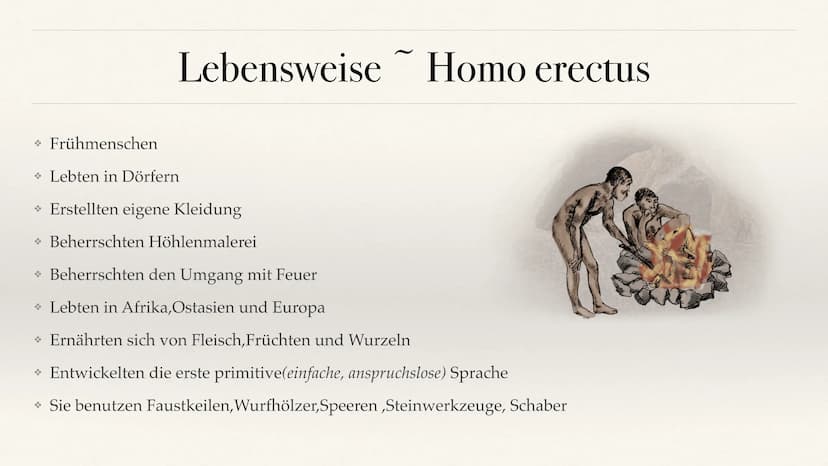 Der Stammbaum des Menschen Evolution der Menschheit ●
●
Stammbaum der Menschen
Homo Habilis
A. Biografie
B. Lebensweise
Homo erectus
C. Biog