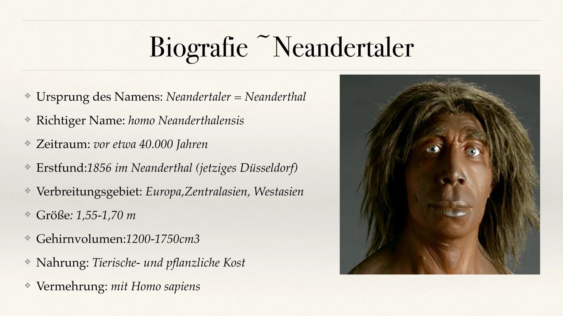 Der Stammbaum des Menschen Evolution der Menschheit ●
●
Stammbaum der Menschen
Homo Habilis
A. Biografie
B. Lebensweise
Homo erectus
C. Biog