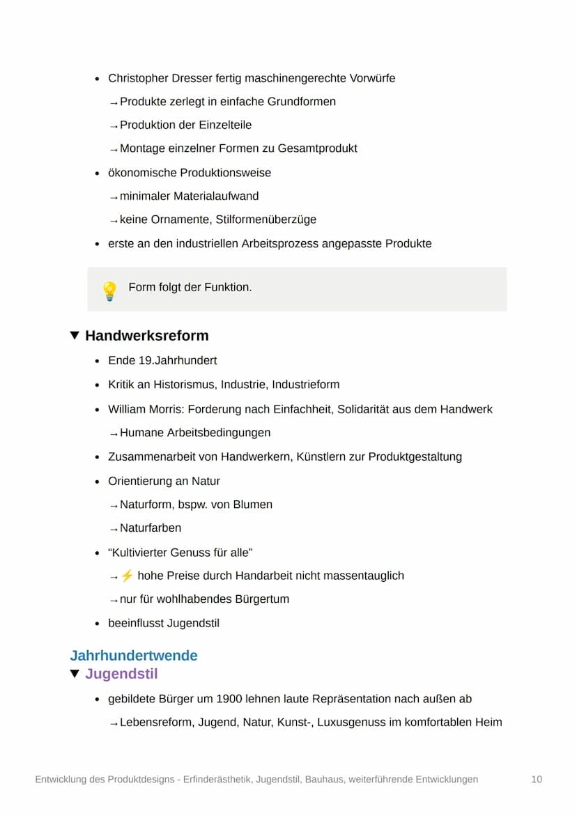 Aic
Entwicklung des
Produktdesigns -
Erfinderästhetik, Jugendstil,
Bauhaus, weiterführende
Entwicklungen
Q11/2
Das Design
▾ Definition des D