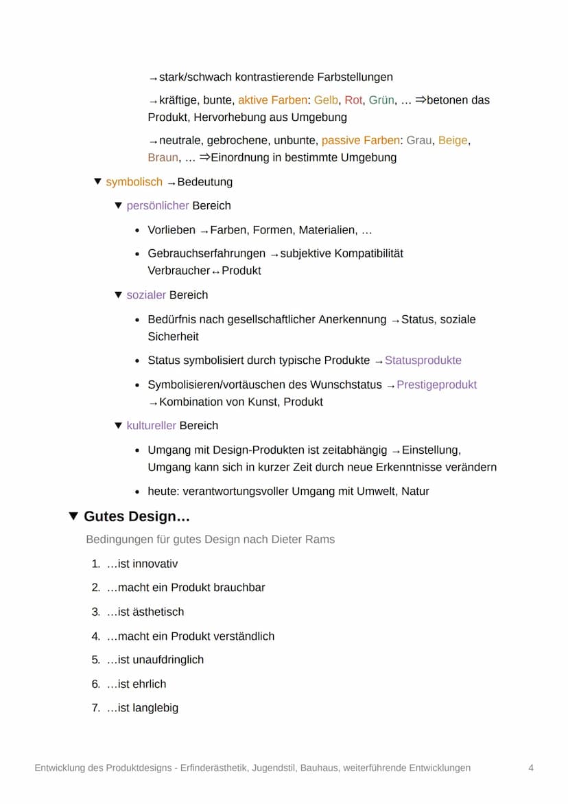 Aic
Entwicklung des
Produktdesigns -
Erfinderästhetik, Jugendstil,
Bauhaus, weiterführende
Entwicklungen
Q11/2
Das Design
▾ Definition des D