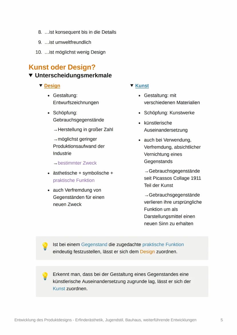 Aic
Entwicklung des
Produktdesigns -
Erfinderästhetik, Jugendstil,
Bauhaus, weiterführende
Entwicklungen
Q11/2
Das Design
▾ Definition des D