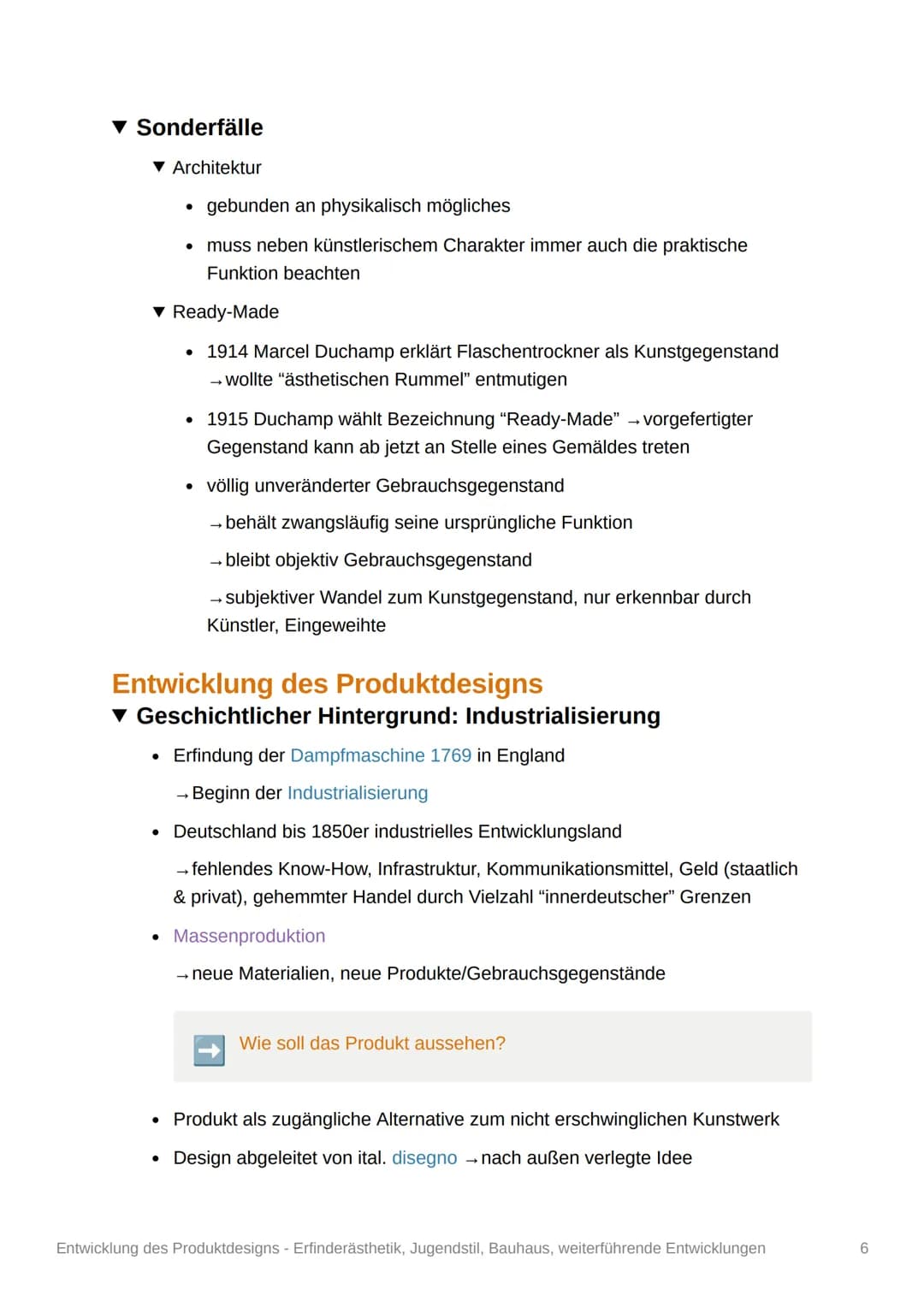 Aic
Entwicklung des
Produktdesigns -
Erfinderästhetik, Jugendstil,
Bauhaus, weiterführende
Entwicklungen
Q11/2
Das Design
▾ Definition des D