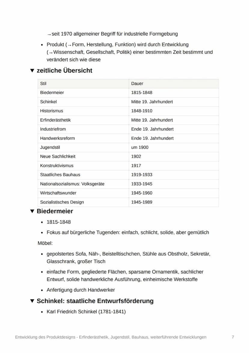 Aic
Entwicklung des
Produktdesigns -
Erfinderästhetik, Jugendstil,
Bauhaus, weiterführende
Entwicklungen
Q11/2
Das Design
▾ Definition des D