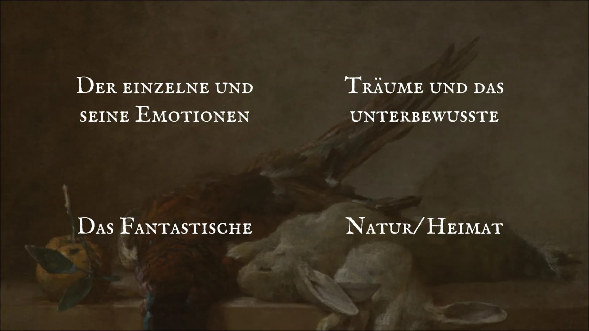 S
B
D GI
NATURLYRIK
DIE EPOCHE DER
LYRISCHEN ROMANTIK
47
Von: Janna, Emma INHALTSVERZEICHNIS
ΟΙ
ALLGEMEINES
Zeit, Autoren, Herkunft,
Geschic