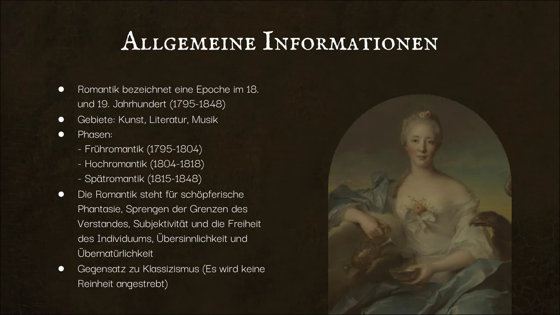S
B
D GI
NATURLYRIK
DIE EPOCHE DER
LYRISCHEN ROMANTIK
47
Von: Janna, Emma INHALTSVERZEICHNIS
ΟΙ
ALLGEMEINES
Zeit, Autoren, Herkunft,
Geschic