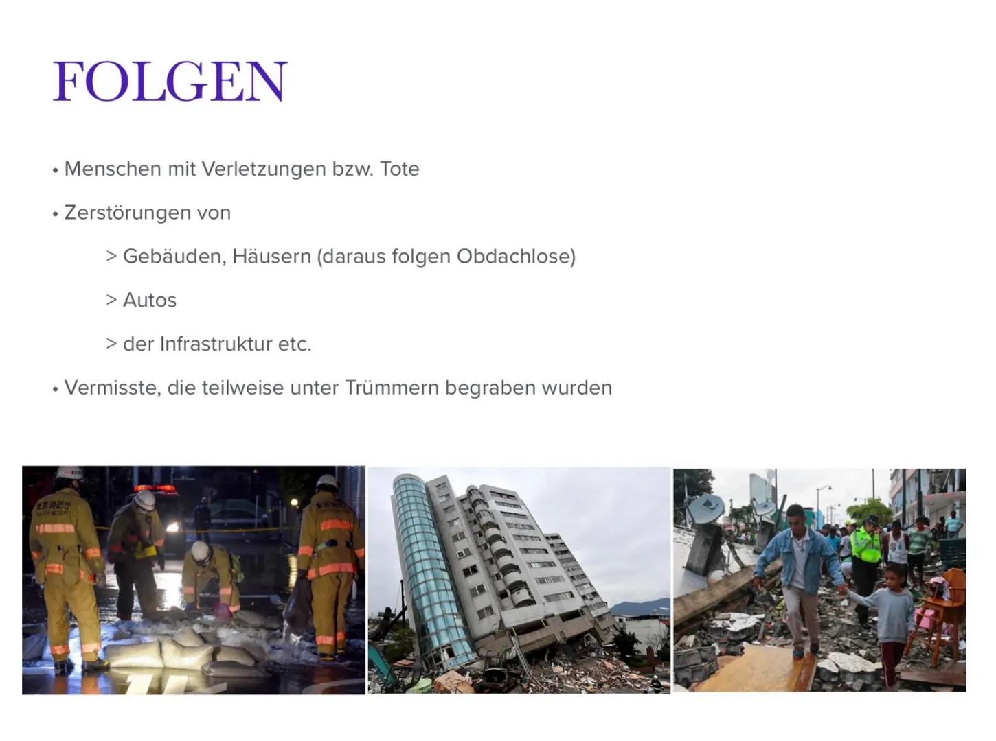 JOHANNA, ANNA, CARLA

# ERDBEBEN

Vom Naturereignis zur Katastrophe # ENTSTEHUNG

•Plattenbewegung

•mehrere große Krustenplatten

•pro Jahr