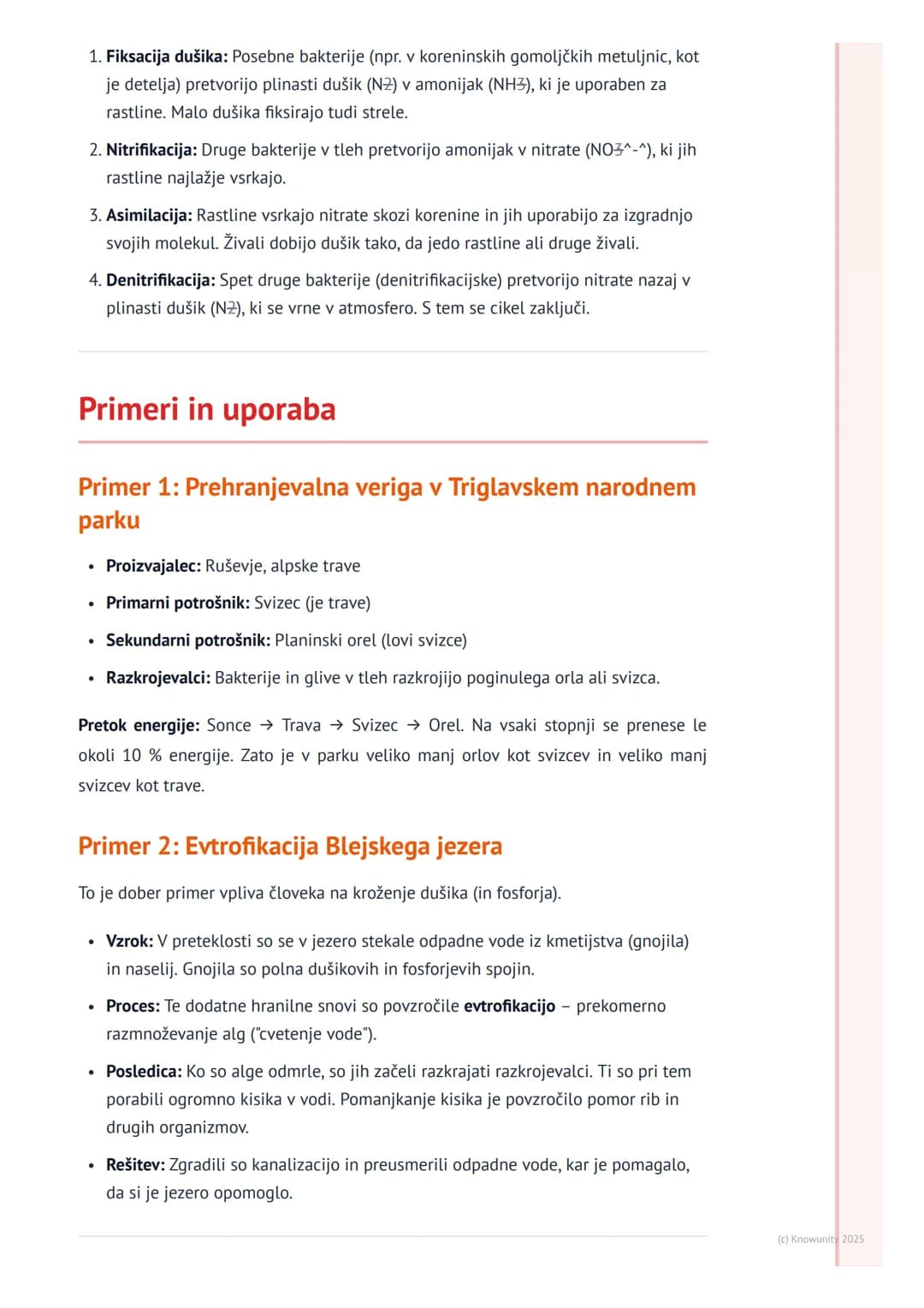 # Kroženje snovi in pretok energije

## Uvod v kroženje snovi in pretok energije

Vsak ekosistem, pa naj bo to gozd, jezero ali travnik, za 