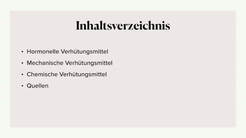 99999
0,00
Verhütung
Nele und Laura
ᏳᏀᏳᏀᏳᏀ ●
●
●
Inhaltsverzeichnis
Hormonelle Verhütungsmittel
Mechanische Verhütungsmittel
Chemische Verhü