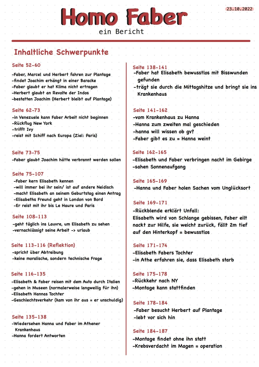 Inhaltsverzeichnis
1. Personenkostellation
2. Charakterisierung: Walter Faber, Elisabeth & Hanna
3. Charakterisierung: Joachim, Herbert & Iv