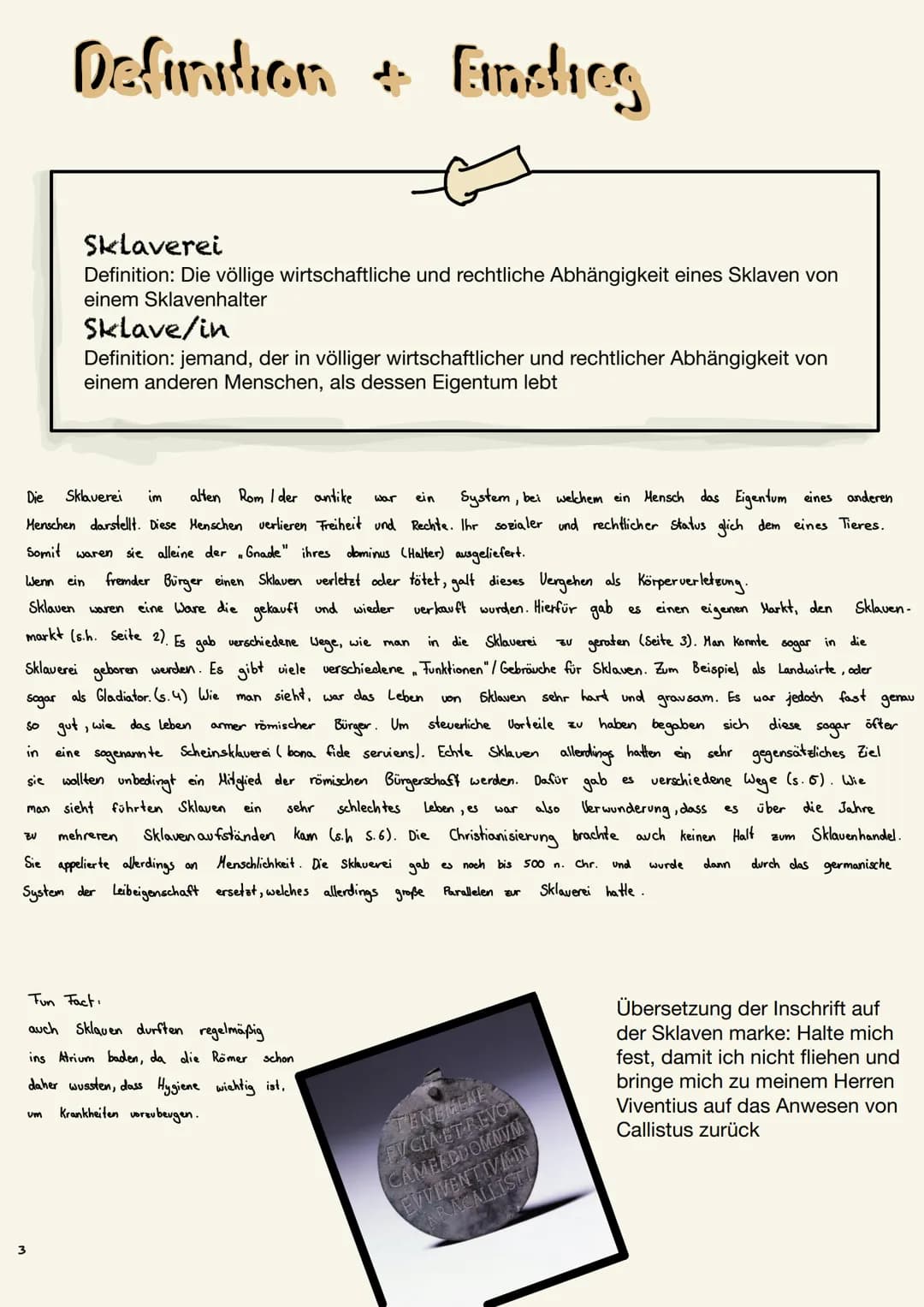 o
Akersklave
Sklaven th
Mienensklave
Haussklave
plike
Gladiator
der römischen
Он Inholtcuaczeichnis
römischen
Sklaven
men
Seite 1:
Titelbild