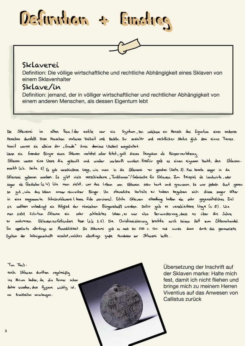 o
Akersklave
Sklaven th
Mienensklave
Haussklave
plike
Gladiator
der römischen
Он Inholtcuaczeichnis
römischen
Sklaven
men
Seite 1:
Titelbild