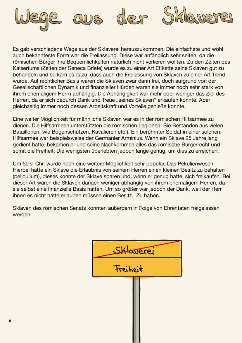 o
Akersklave
Sklaven th
Mienensklave
Haussklave
plike
Gladiator
der römischen
Он Inholtcuaczeichnis
römischen
Sklaven
men
Seite 1:
Titelbild