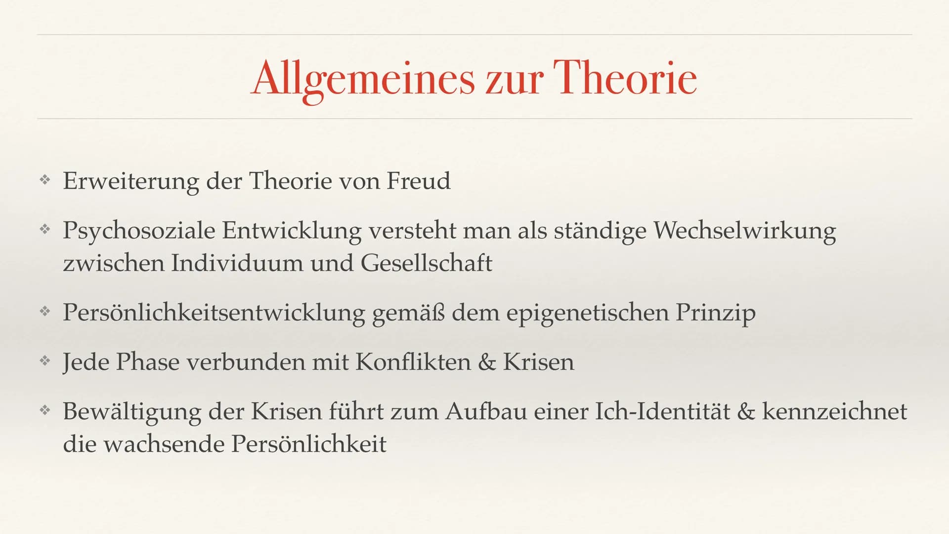 Das Stufenmodell der psychosozialen Entwicklung nach
Erik H. Erikson
Von Jamie * Erik Homburger Erikson
Allgemeines und Kerngedanken
* Ident