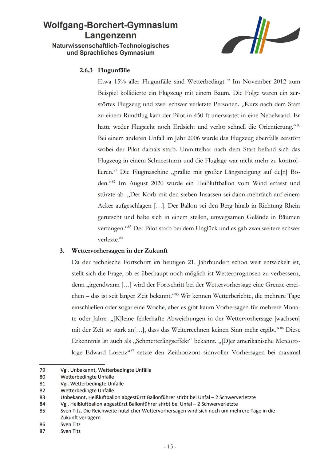 Wolfgang-Borchert-Gymnasium
Langenzenn
Naturwissenschaftlich-Technologisches
und Sprachliches Gymnasium
W - Seminar ,,Luft- und Raumfahrt"
,