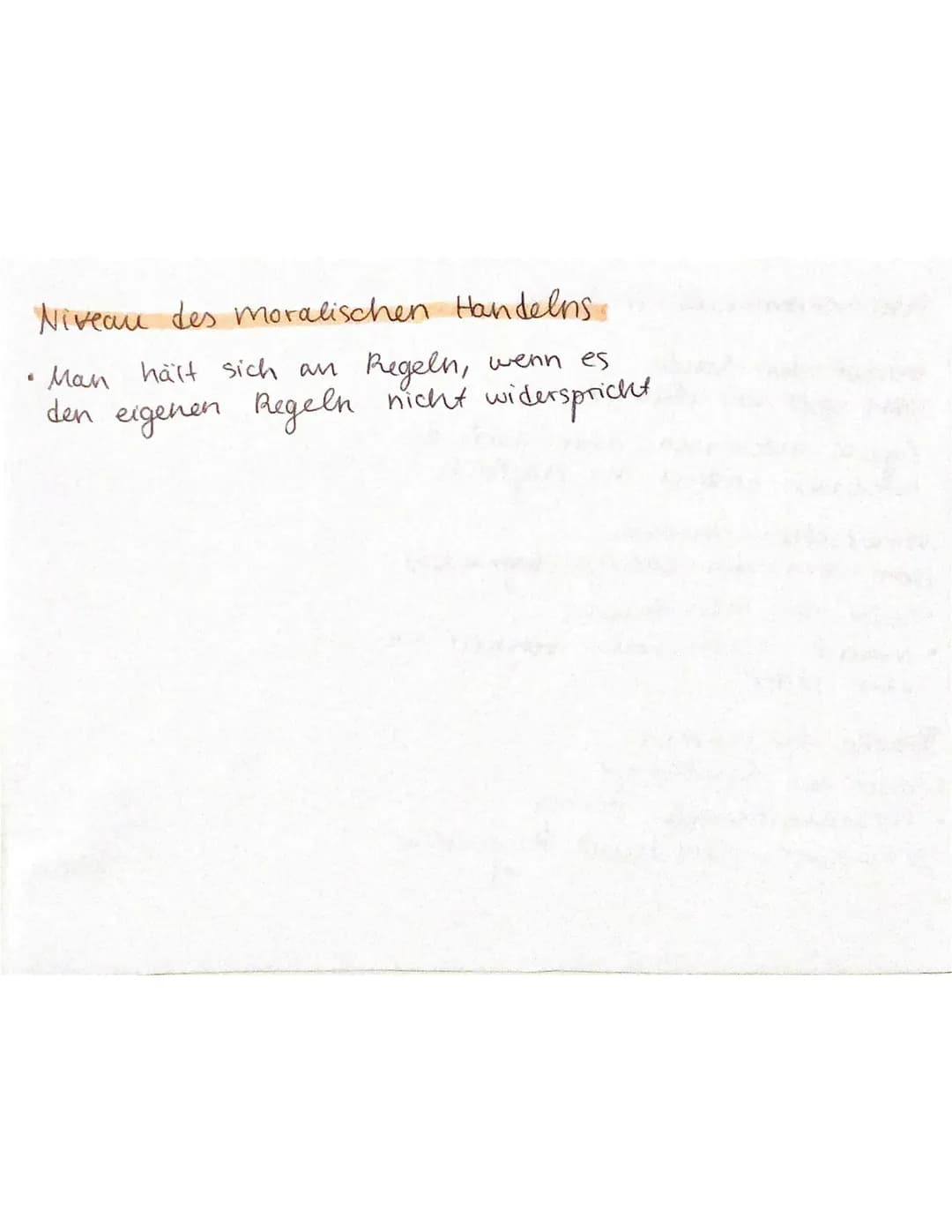 1. Prähionventionelle Moral
=>
shife
eigene Perspektive dominiert
·any Folgen für eigene Wohlergehen geblicht
1: Orientierung an Strafe & Ge