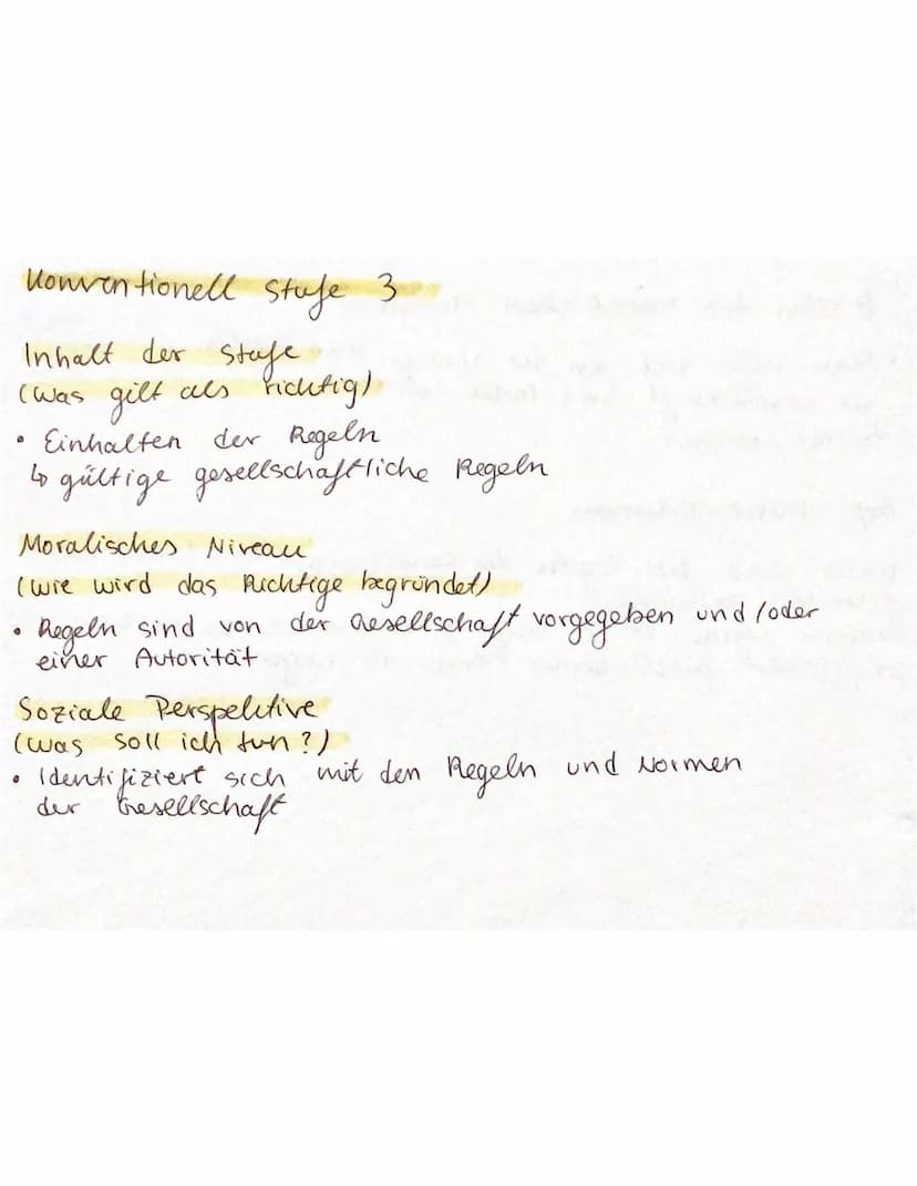 1. Prähionventionelle Moral
=>
shife
eigene Perspektive dominiert
·any Folgen für eigene Wohlergehen geblicht
1: Orientierung an Strafe & Ge