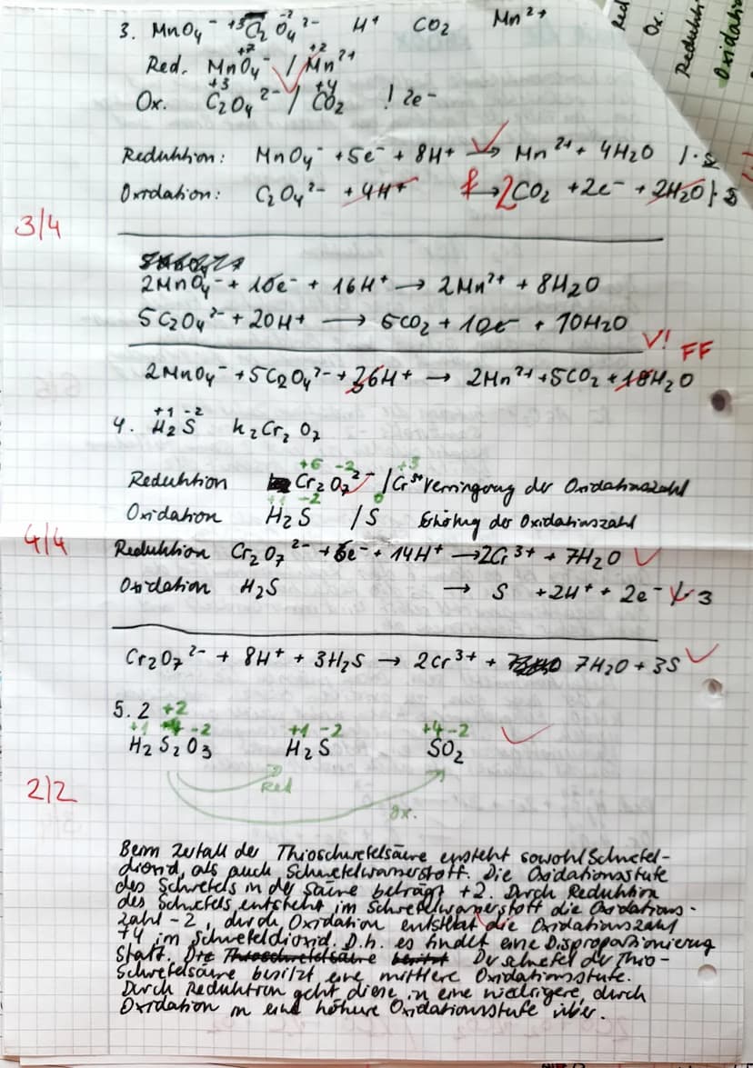 2. Leistungskontrolle: Redoxreaktionen
1. Arsenit reagiert mit Brom nach folgender Gleichung:
Amalera
AsO 3³+ Br₂ + H₂O = ASO³ + 2 Br + 2H*
