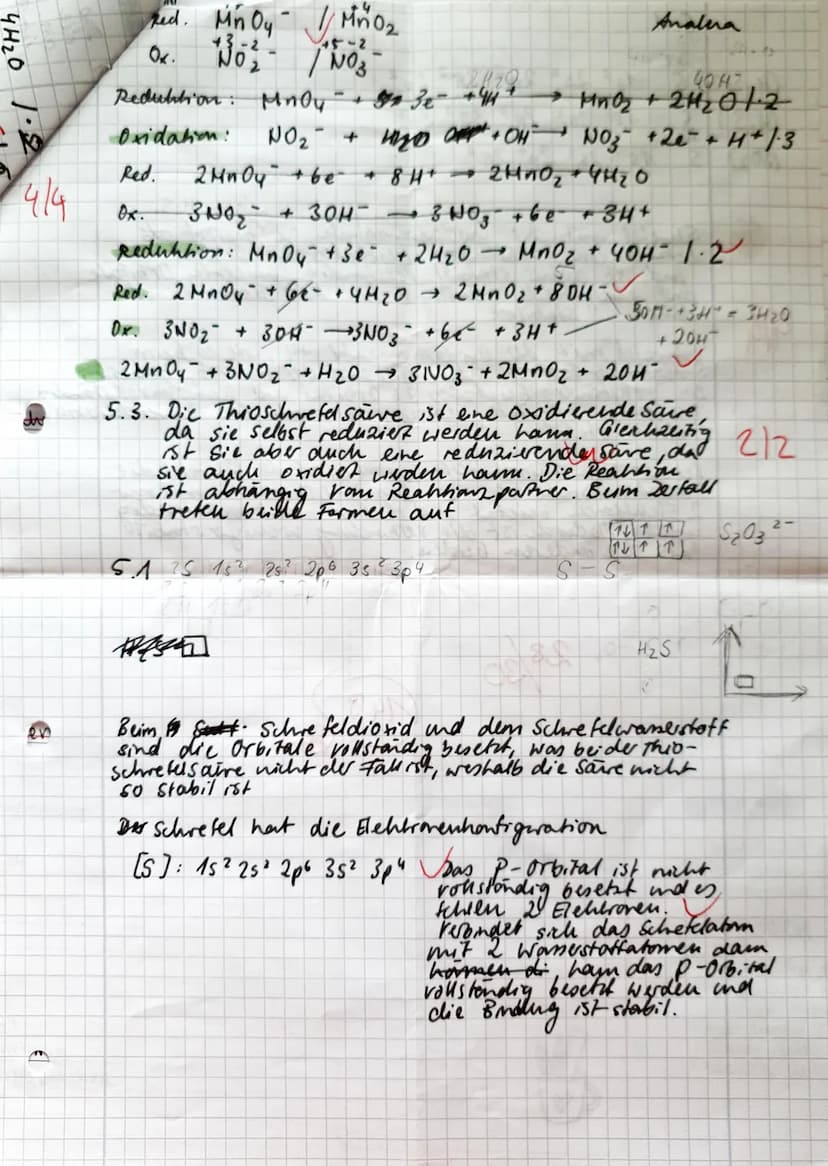 2. Leistungskontrolle: Redoxreaktionen
1. Arsenit reagiert mit Brom nach folgender Gleichung:
Amalera
AsO 3³+ Br₂ + H₂O = ASO³ + 2 Br + 2H*
