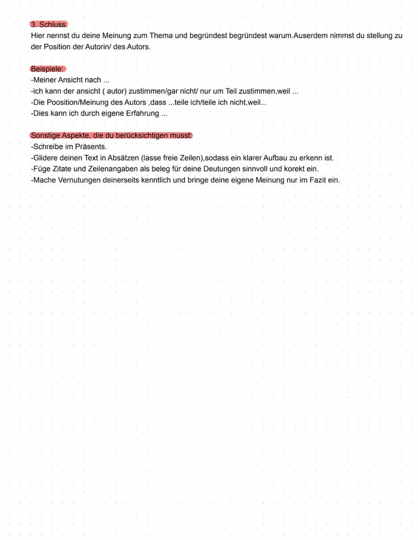 1.Einleitungssatz:
-Autor
-Tietel
-Textart
Sachtext Analyse
-Erscheinungsjahr & Jahr der Uraufführung
-Thema
Beispiele:
-In dem Sachtext (na