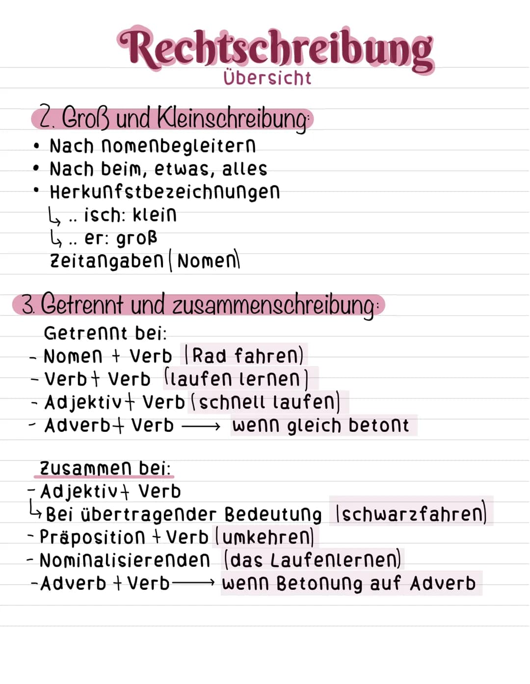 1.Zeichensetzung
Satzreihe:
Aneinanderreihung von Hs
●
Rechtschreibung
Übersicht
●
Satzgefüge:
HS+ Ns
HS
Die Kinder trinken
→BSP: Orangensaf
