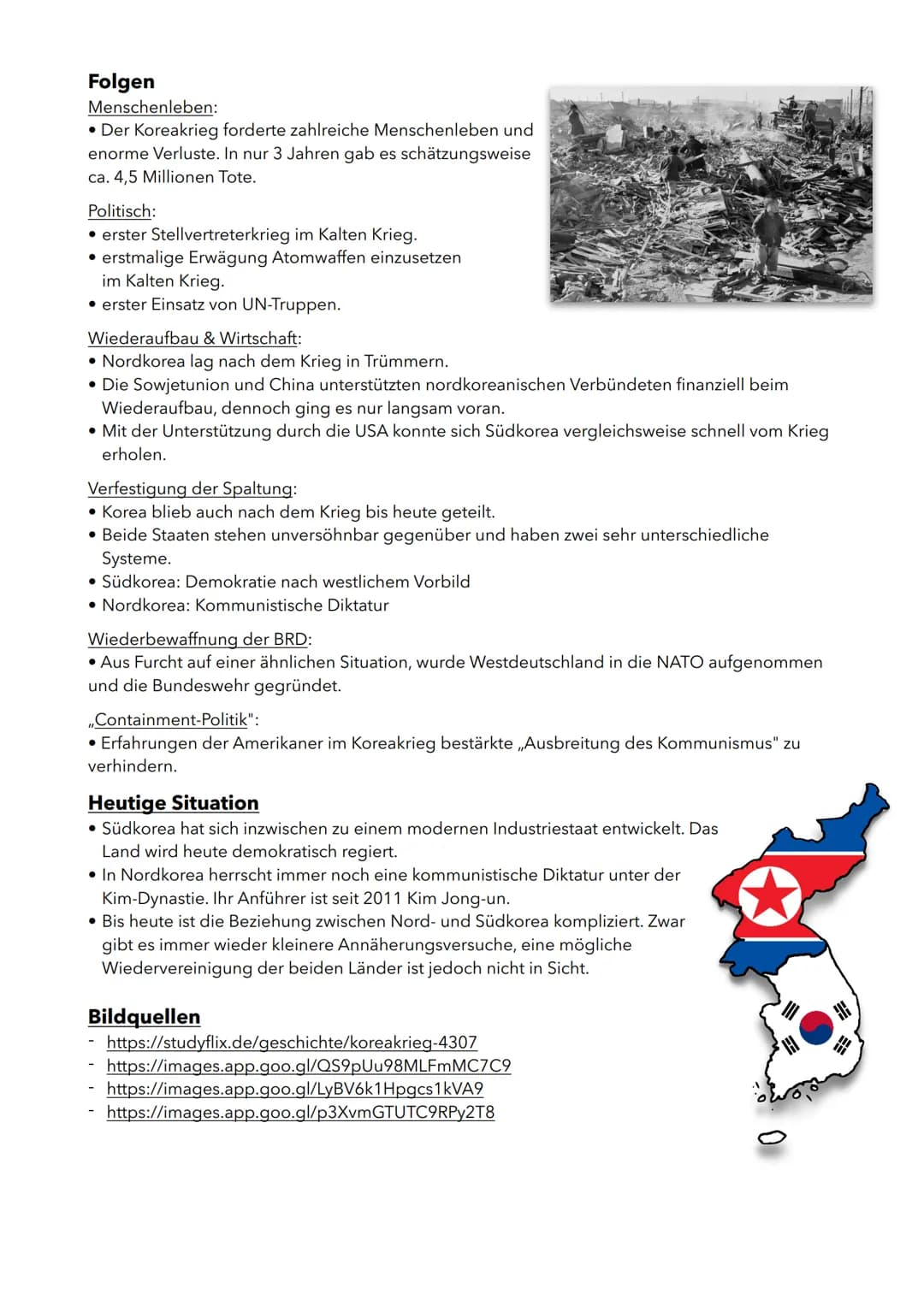 Vorgeschichte
Seit Jahrhunderten lag die Vorherrschaft Koreas bei anderen Ländern.
- Seit 1910 gehörte Korea dann offiziell zum Japanischen 