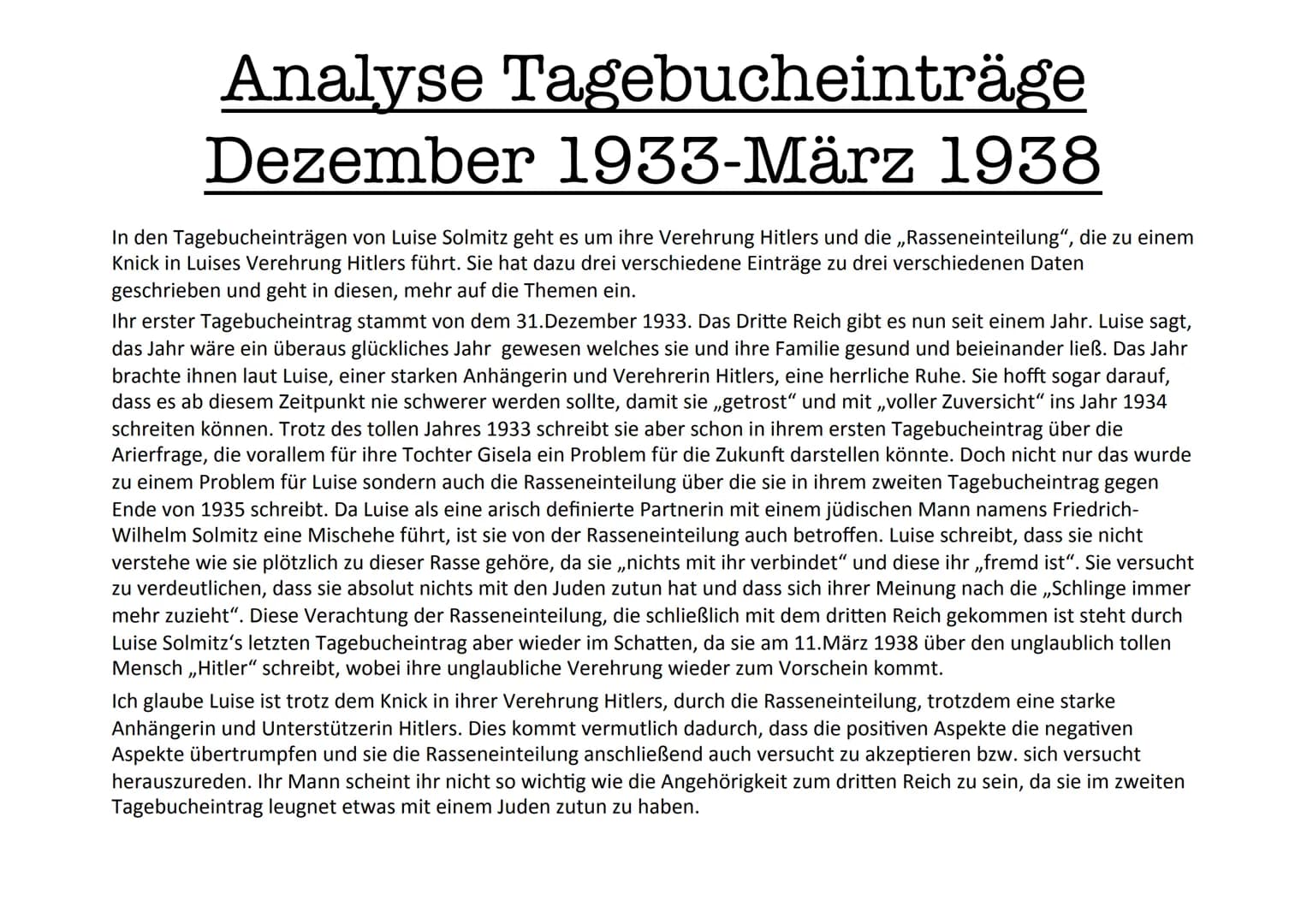 Hitlers Machtergreifung: Chronologie & Zusammenfassung (PDF)
