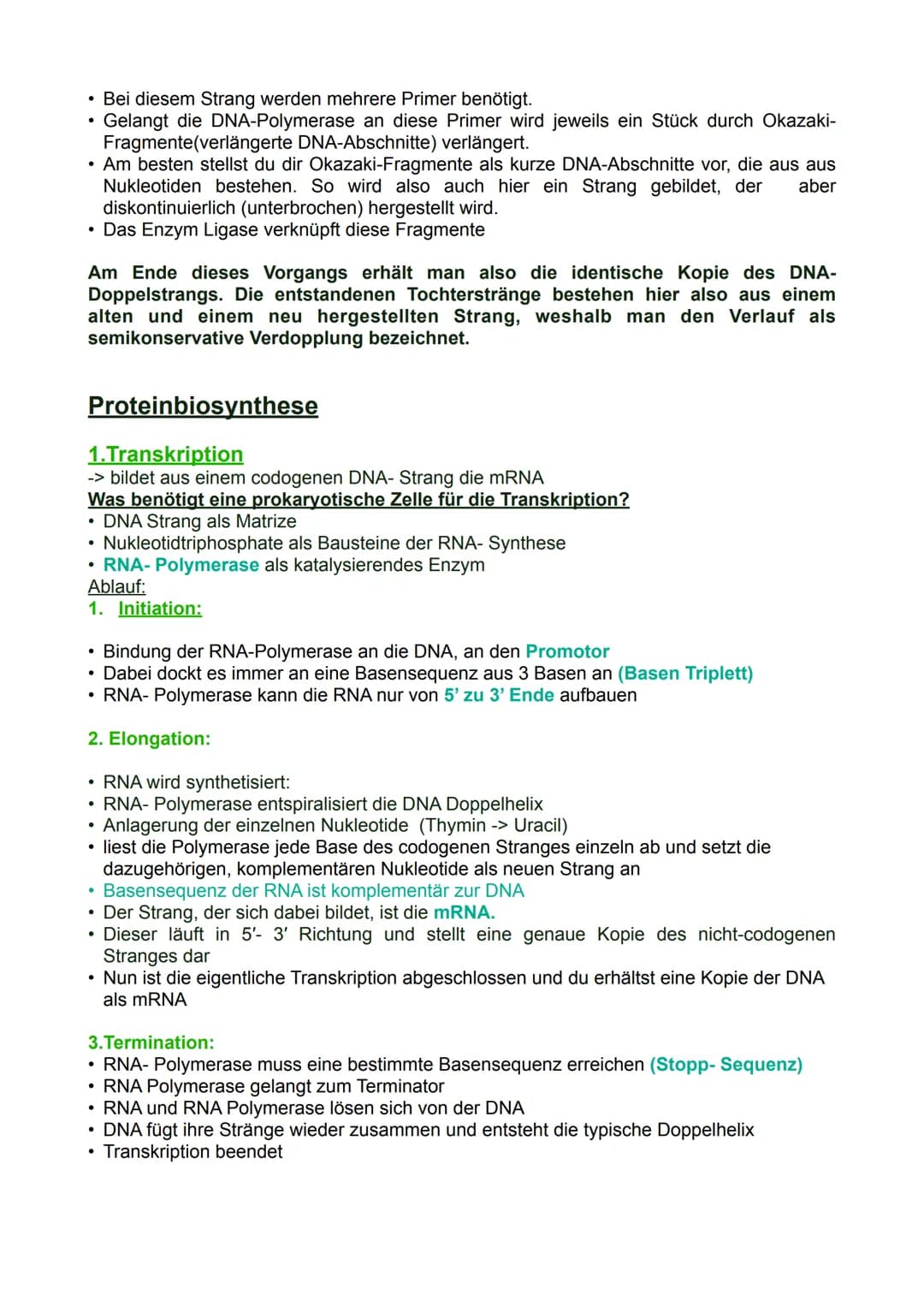 Biologie LK Klausur
Themen:
• DNA Aufbau, Helixstruktur, Schlüssel-Schloss-Prinzip
Replikation
Transkription & Translation
• Genwirkketten
●