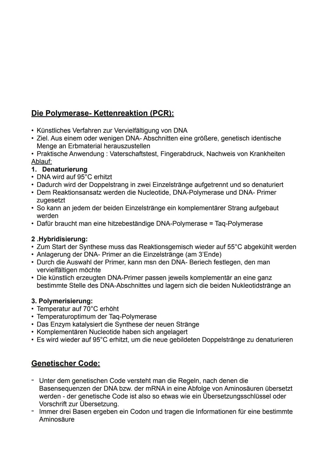 Biologie LK Klausur
Themen:
• DNA Aufbau, Helixstruktur, Schlüssel-Schloss-Prinzip
Replikation
Transkription & Translation
• Genwirkketten
●