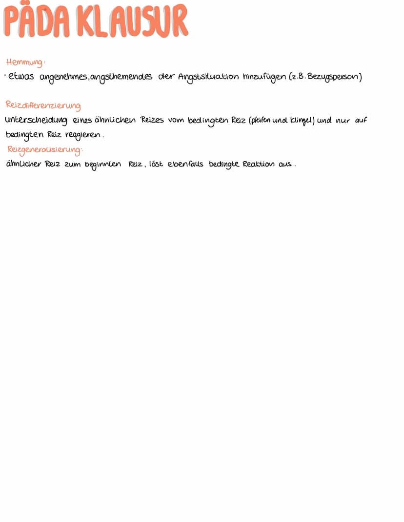 PADA KLAUSUR
Wichtigsten Begriffe
unbedingter stimulus: ucs
KLASSISCHE KONDITIONIERUNG
Was ist klassische Konditionierung?
Die Klassische Ko