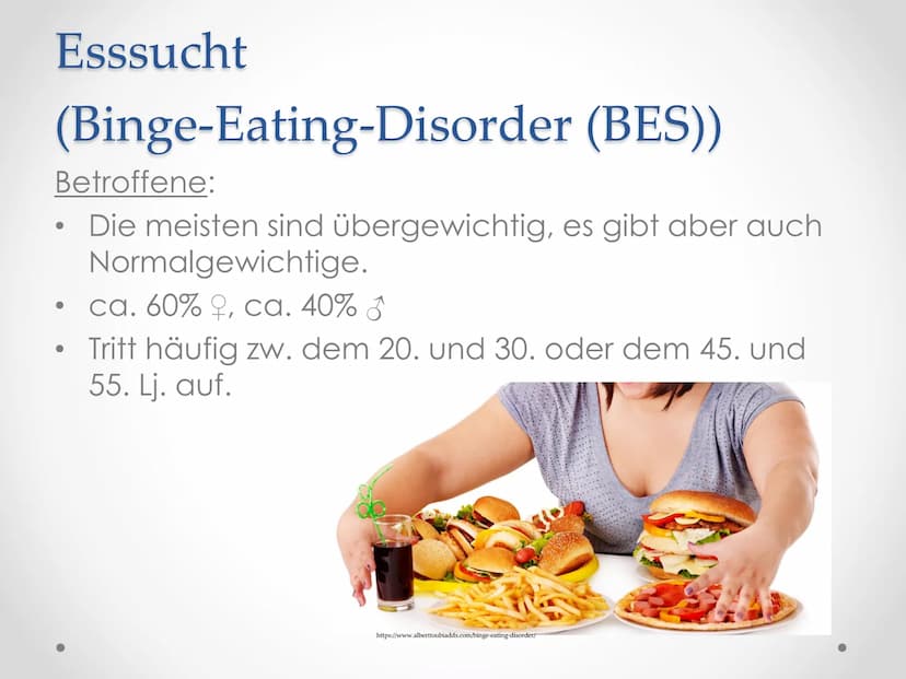 Essstörungen ●
Body Mass Index
Der Body-Mass-Index (BMI) ist eine Maßzahl für das
Körpergewicht eines Menschen im Verhältnis zu
seiner Größe