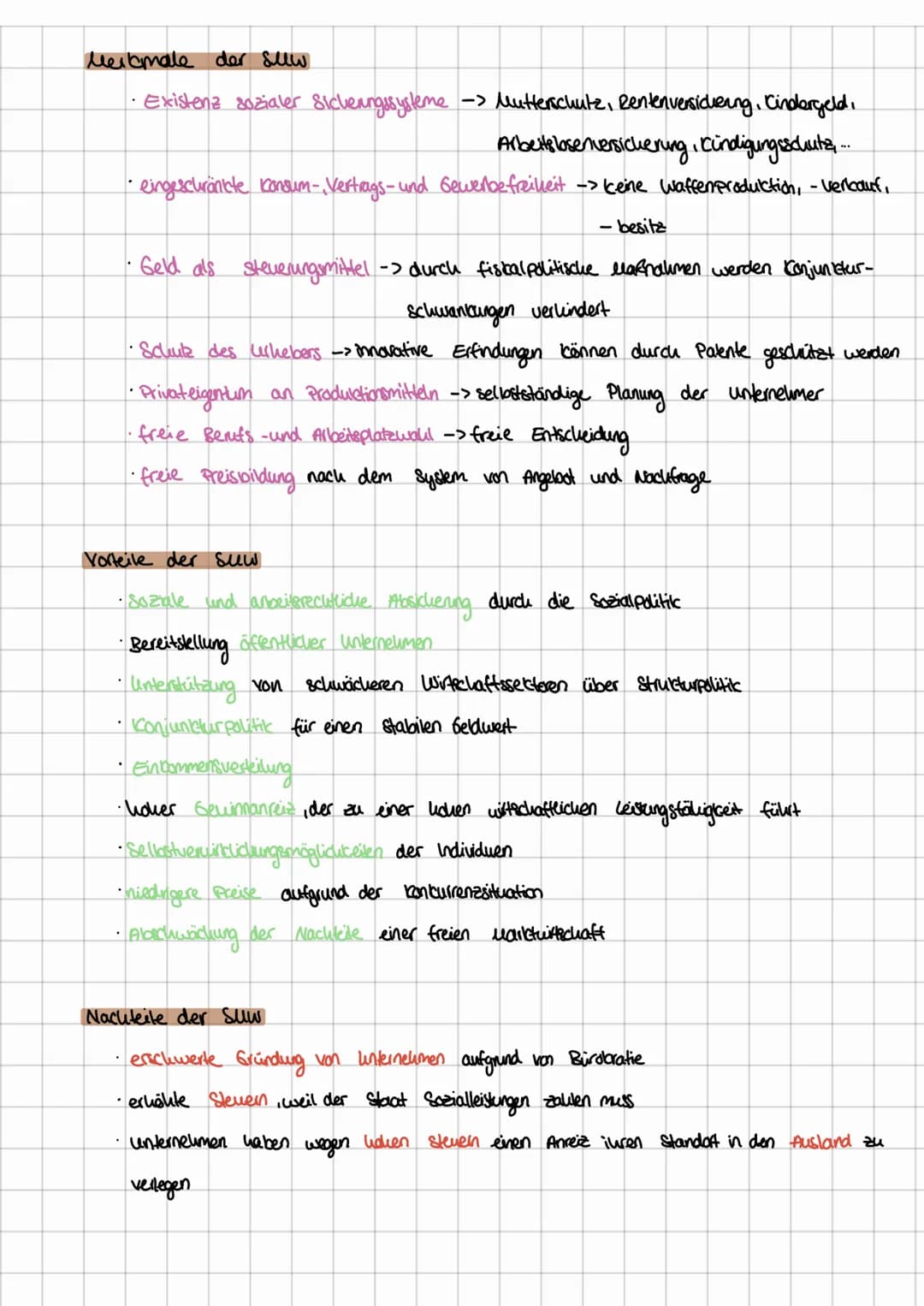 Definition
Es handelt sich um ein modernes Witschaftssystem, das wie die freie Marktwirtschaft
vom Wettbewerb lebt. Dabei sleut
M
• Sozial f