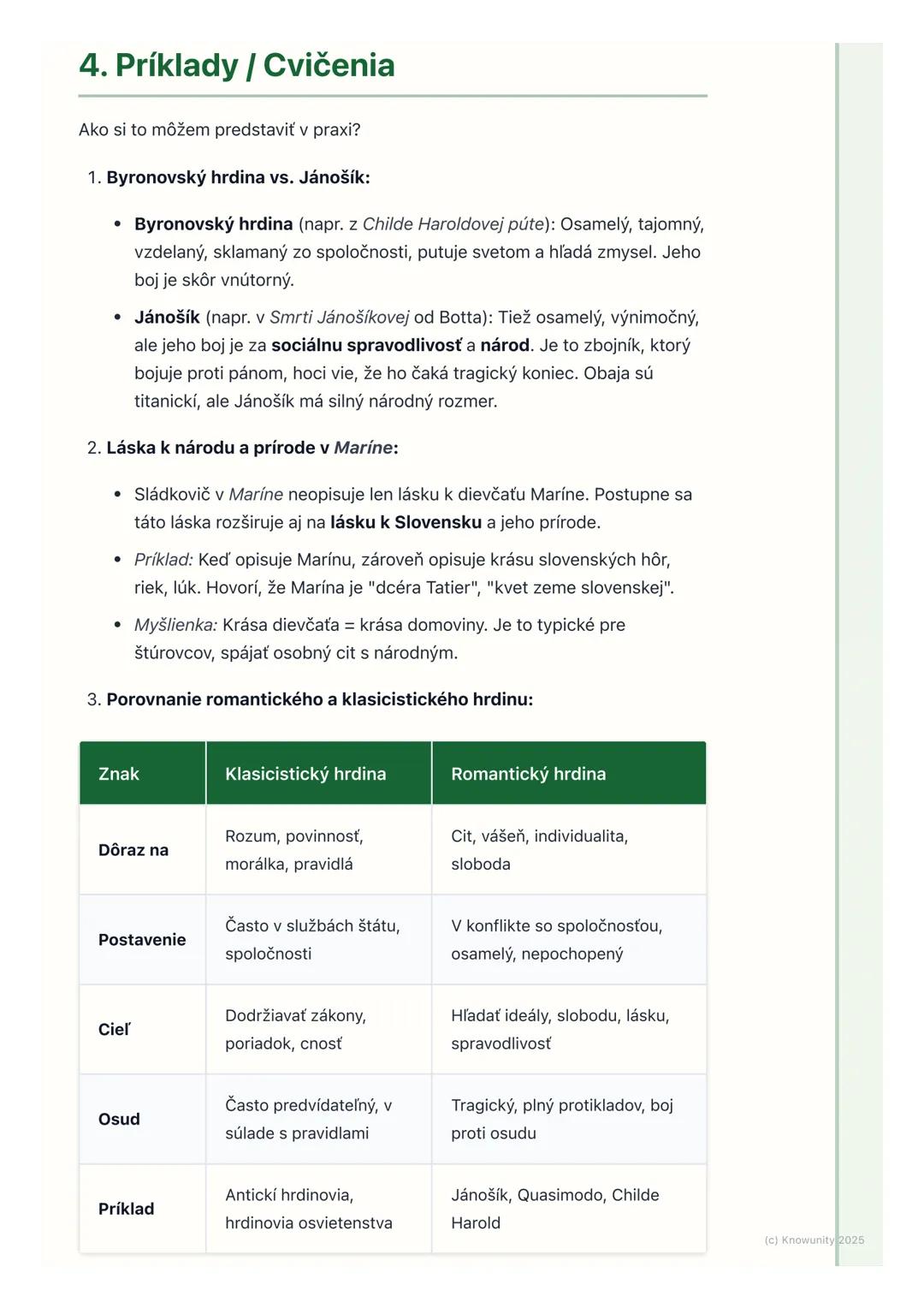 # Romantizmus

## 1. Prehľad / Úvod

Romantizmus je veľký umelecký smer, ktorý sa objavil v Európe koncom 18.
storočia a dominoval v prvej p
