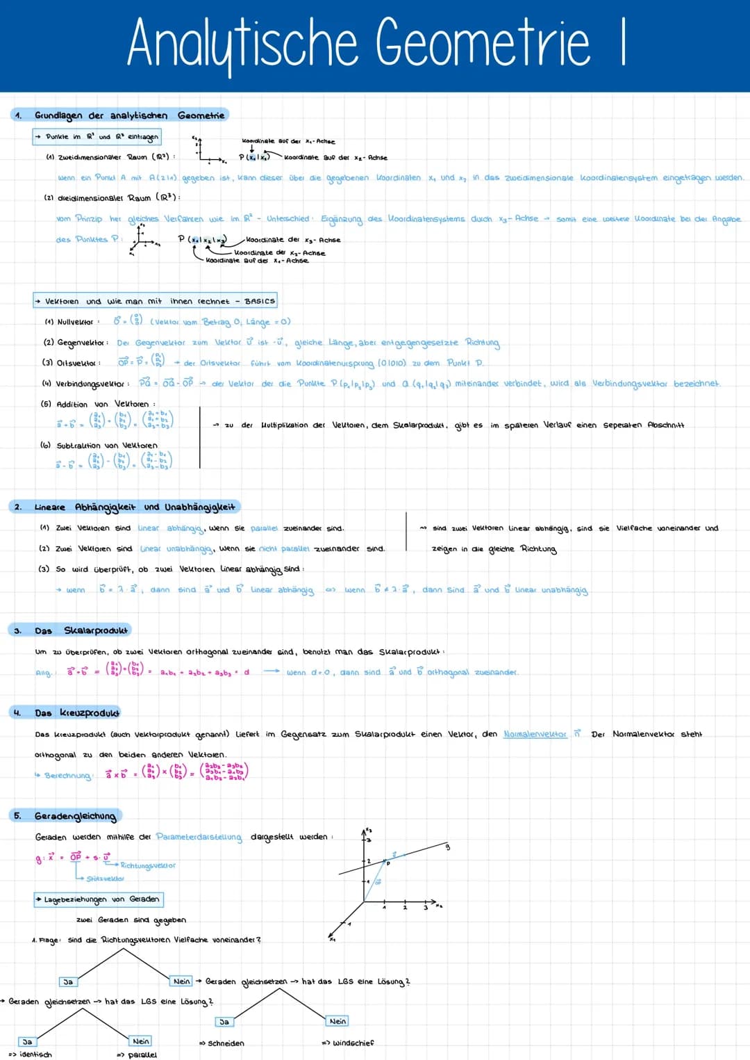 Analytische Geometrie 