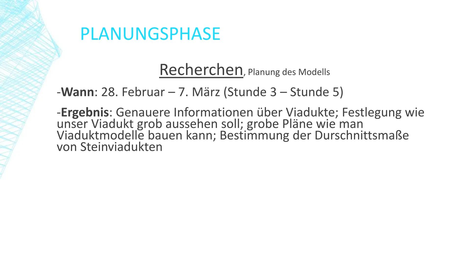 VIADUKTE
Was hat f(x)
8
8
x² + x mit Brücken zu tun?
49 GLIEDERUNG
■
■
Allgemeines über Viadukte
Definition und Geschichte
Unser Projekt
■
U