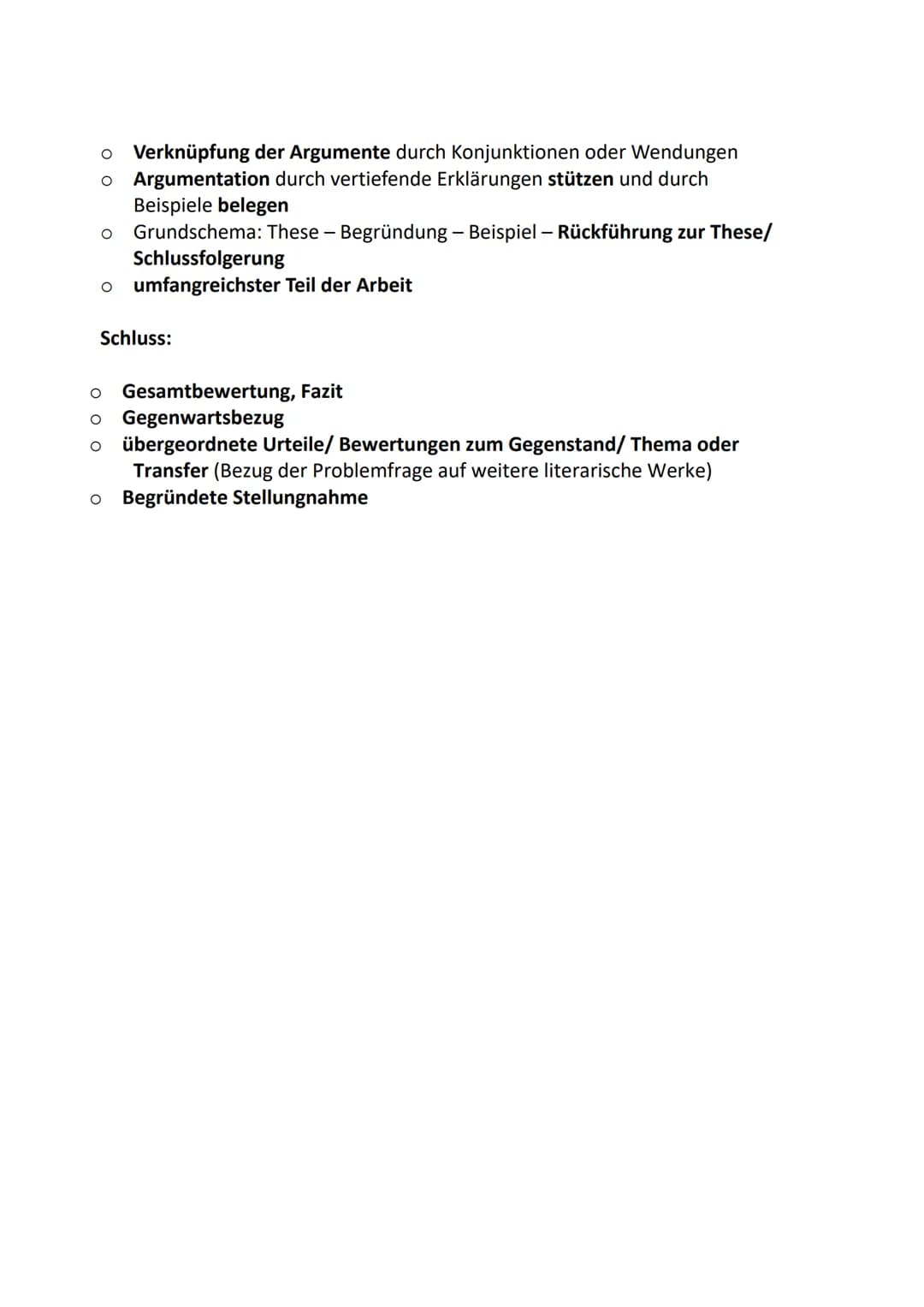 Erörterung literarischer Texte
Die Erörterung literarischer Texte ist eine
argumentative Auseinandersetzung mit einer Problem- oder Frageste