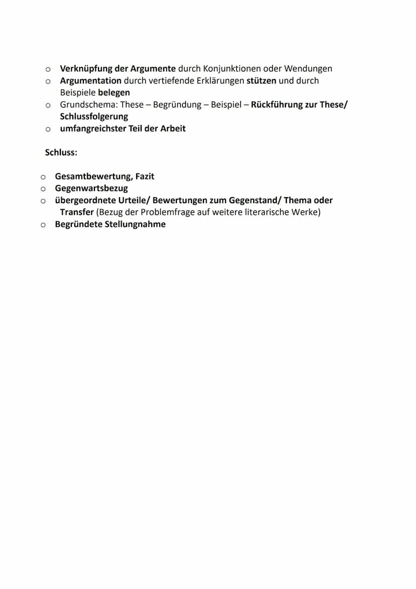 Erörterung literarischer Texte
Die Erörterung literarischer Texte ist eine
argumentative Auseinandersetzung mit einer Problem- oder Frageste
