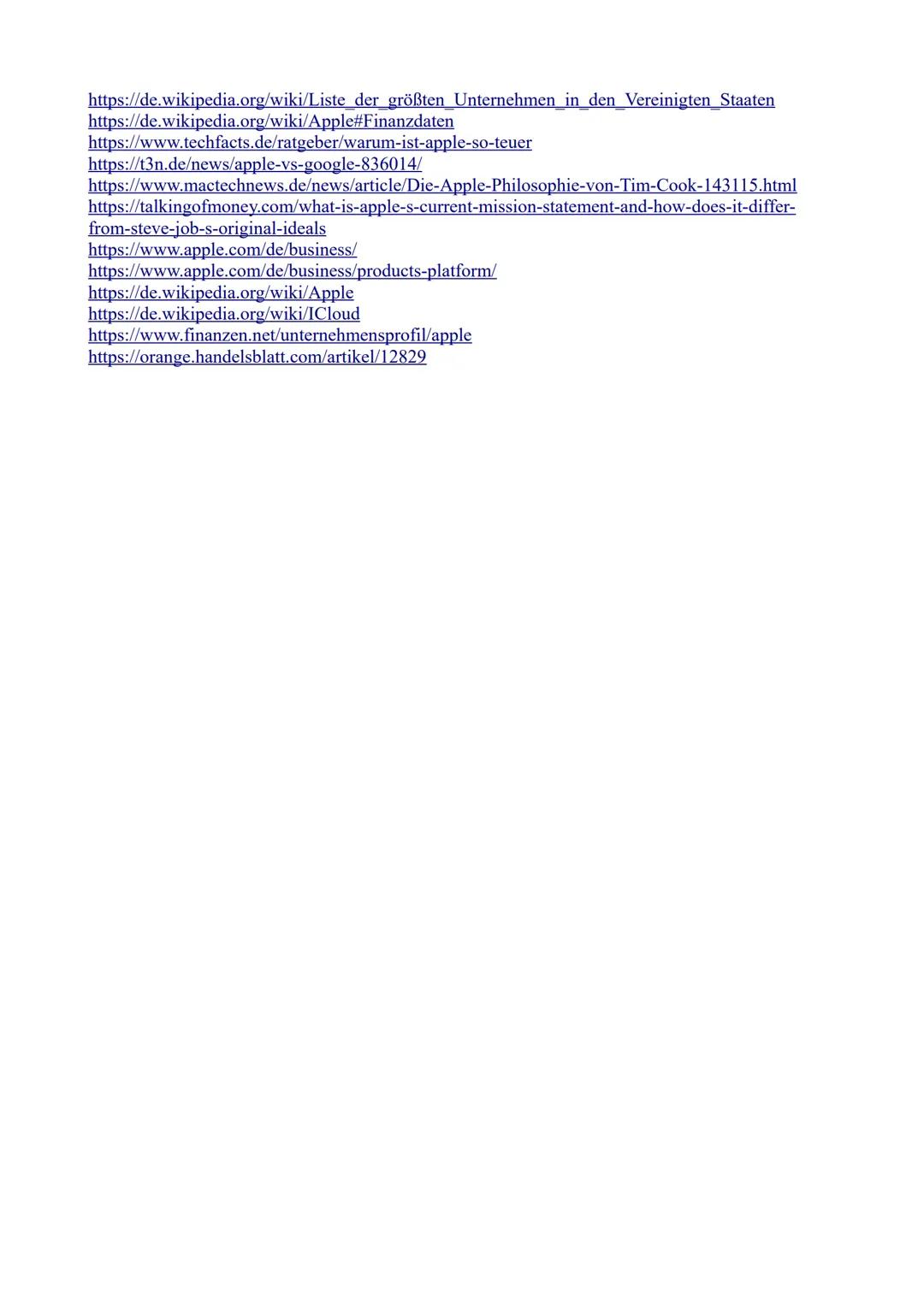 Allgemein-informationen:
Unternehmensführung:
Tim Cook (CEO)
Arthur D. Levinson (Vorstandschef)
●
Unternehmen:
●
Gründung:
●
Hauptsitz:
●
●
