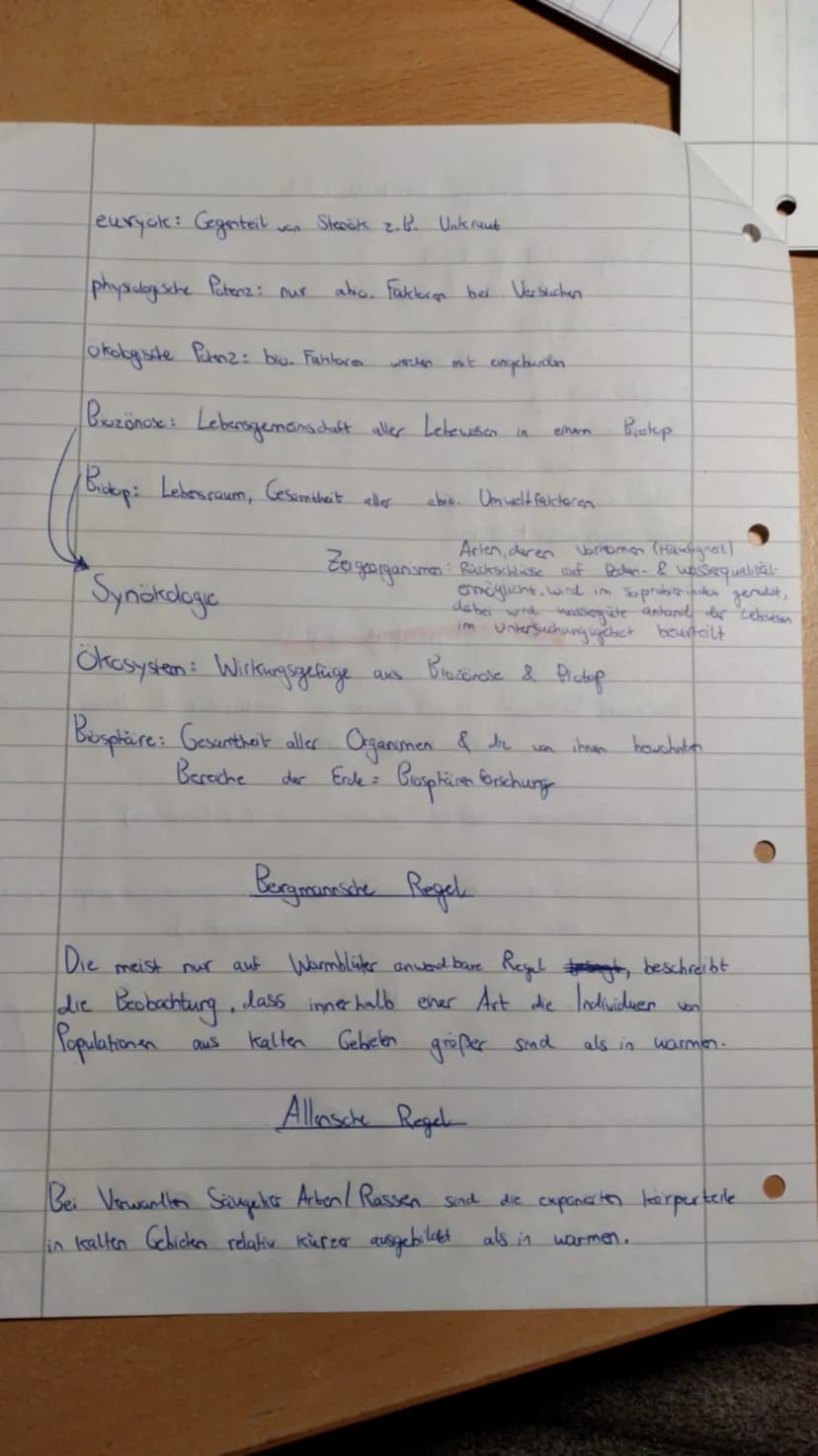 Biologie Lernzettel Q3 (stand: 25.10.2020) Biologie Lernzettel Q1 Biologie Lernzettel Q2 Biologie Lemn zettel Q3
- Okologie: Wichtige Begrif