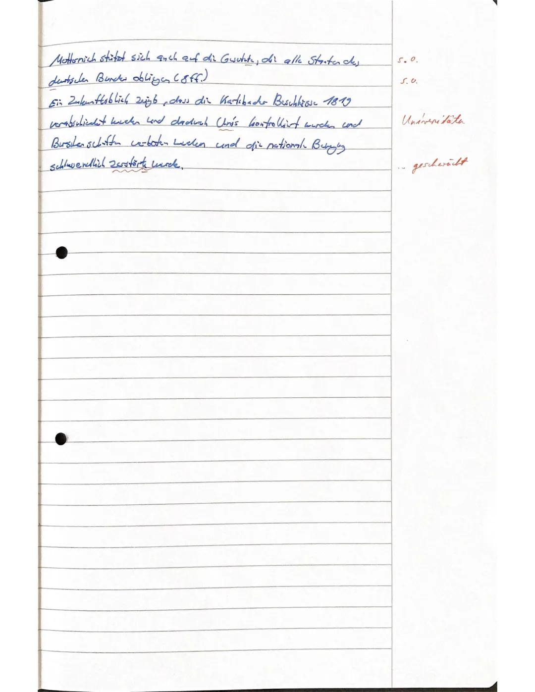 5
10
15
20
25
30
35
40
45
Grundkurs Geschichte 11.1
1. Klausur
01.10.2021
Nach dem Mord des Burschenschaftlers Carl Ludwig Sand an August v.